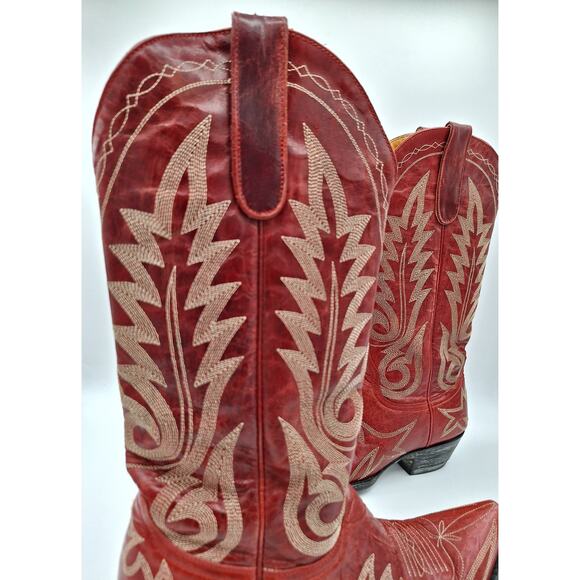 Excellent Condition Vibrant Red Old Gringo Western Cowgirl Cowboy Boots 8.5B - Picture 10 of 16